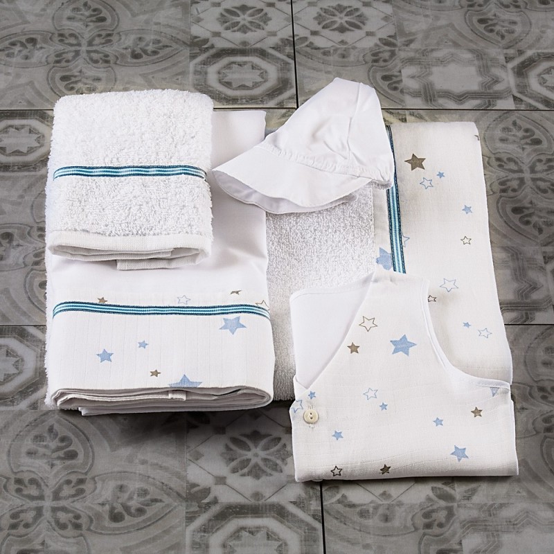 Σετ λαδόπανα βάπτισης για αγόρι